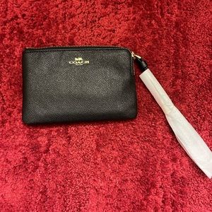 Coach Corner Zip Wristlet